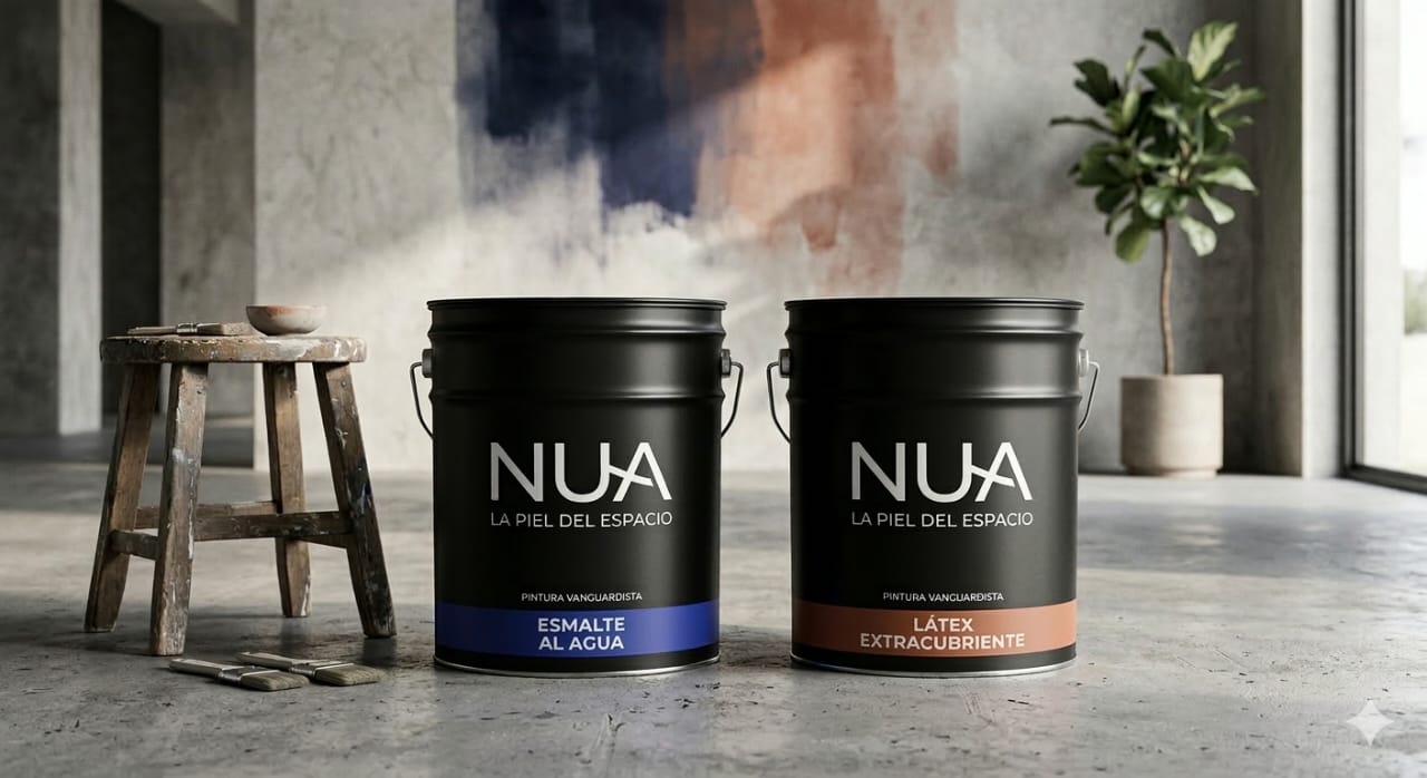 Pinturas NUA — Esmalte al Agua y Látex Extracubriente